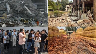 Photo of म्यांमार में आया 7.2 तीव्रता का भूकंप