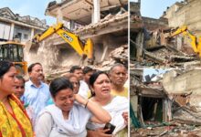 Photo of बुलडोजर के सामने टूटी उम्मीदें, मेरठ मार्केट में रोते दिखे लोग
