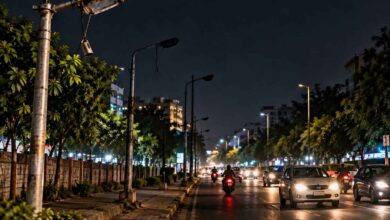 Photo of स्ट्रीट लाइट सिस्टम फेल, सड़कों पर अंधेरा